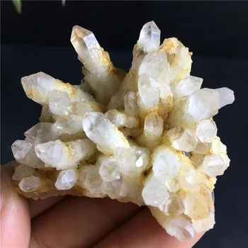 Redkih naravnih kristalov kremena Ananas gruče cvetlični vzorec Reiki Energije Kamen Zdravljenja