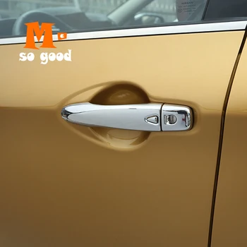 2016 2017 2018 za Nissan Qashqai J11 ABS Chrome Vrat Ročaj z Smart Ključni Luknjo Pokrov Trim Lupini Modeliranje Dodatki