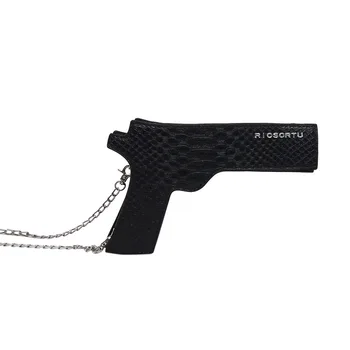PU Usnje Crossbody Vrečke Ženske 2020 Modni Ženski Torbici Pištolo v obliki Vrečko Kul Majhno Messenger Bag Dame Torba D560