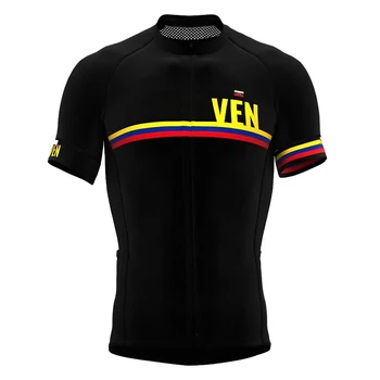 Moški Kolesarski Dres 2020 Poletje Venezuela Ekipa Vrhovi Kratek Rokav Ropa Ciclismo Cestno Kolo Jersey MTB Kolesarjenje Oblačila jersey samo