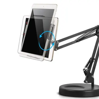 360 Nastavljiva Postelja Tablet Stojalo Za 4 do 10 Inch Mobilni Telefoni, tablični računalniki Leni Roko Posteljo, Mizo Tablet Gori Podpora Za iPad Mini