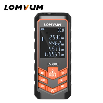 LOMVUM LV 66U Laser Range Finder Auto Ravni Distance Meter Elektronski Analiza Merilnega Instrumenta Rangefinder 40m - 120 M