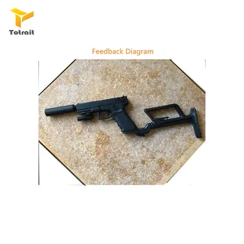 TOtrait Pomožni Tok Primerni Za Glock Airsoft Pištolo Karabin Pretvorbo Stabilnost Ročaj Podporo Buttstock Karabin Dodatki