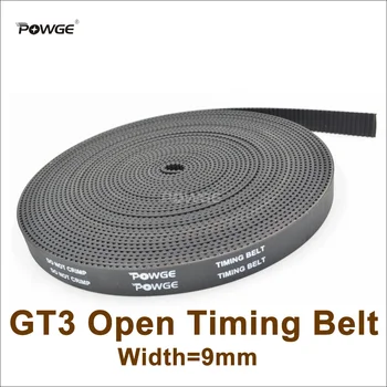 POWGE 5meters 3GT Časovni Pas Širina=9 mm Fit 3GT Škripec 3GT-9 Gume GT3 9 Odprite Časovni Pas 3D Tiskalnik Opremo Visoko Quanlity