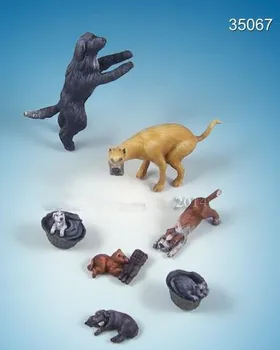 1/35 obsega miniature živali kuža pesek tabela model scene Smolo Model Kit slika Brezplačna Dostava