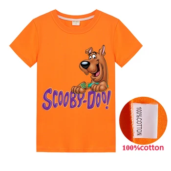 2020 Novega, Scooby Doo, Risanka T-Majice Otrok Baby Fantje Oblačila Smešno Tiskanja Otroci Bombaž Vrhovi Dekleta Tshirts Haine Pentru Copii