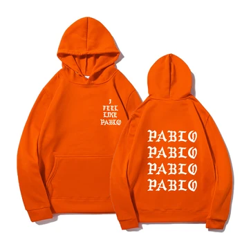 Počutim se, Kot Paul Pablo Kanye West, znoj homme hoodies moški Majica s Kapuco Hip Hop Ulične Hoody pablo hoodie