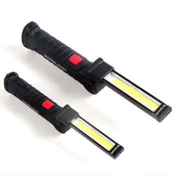 Prenosni 5 Način COB Svetilko, Baklo USB Polnilna LED delovna Lučka Magnetni COB Lanterna Visi Kavelj Svetilke Za Kampiranje na Prostem