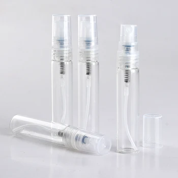 100Pieces/Veliko 5ML Mini Prenosni Transparentno Steklo Parfum Spray Steklenico Z&Prazno Parfum v Kozmetični Primeru Z Razpršilo Za Potovanja