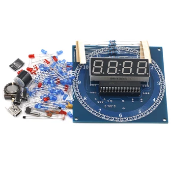 Brezplačna Dostava DS1302 Obračanje LED Prikaz Alarma, Elektronska Ura Modula DIY KOMPLET LED Prikaz Temperature za arduino