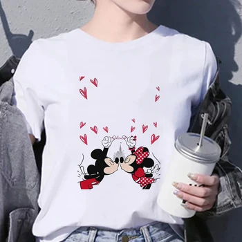 Disney Nekaj majica Za Ljubitelje Mickey Mouse Risanka Undefined Bela Unisex 2021 Poletnih Vrh Modi Harajuku blagovne Znamke T srajce