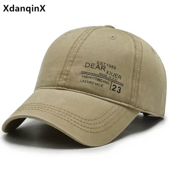 XdanqinX unisex bombaž blagovnih znamk baseball skp skp opremljena klobuk gorras vrnitev žoge klobuki oprati kape za moške, ženske nastavljiv nekaj klobuk