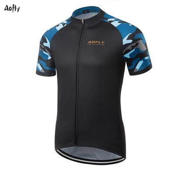 Aofly Mtb Jersey 2020 Kolesarjenje Majice Moške Dihanje Kratek Rokav Vrh Maillot Ciclismo Kolesarske majice Linijo Spusta Bike Oblačila