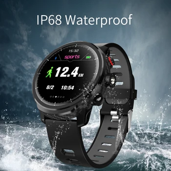 Velik zaslon, bluetooth smart watch IP68 vodotesen LED osvetlitev L5 multifunkcijski za moške in ženske športne watch multi-language