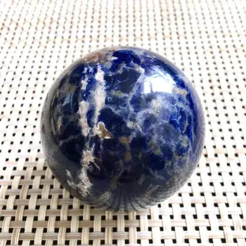 Naravni Sodalite Področju Quartz Crystal Gemstone Power Ball Obkrožiti Naravni kamni in minerali, reiki Zdravljenje za dom decoratio