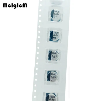 MCIGICM 500pcs 1000UF 6.3 V 8 mm*10.2 mm SMD Aluminija elektrolitski kondenzator