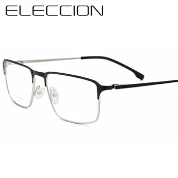 ELECCION Človeka Očala Okvir 2020 Kovinska Polna Rim Okvir Kratkovidnost Optični Modni moški Recept za Očala Clear Stekla