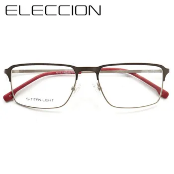 ELECCION Človeka Očala Okvir 2020 Kovinska Polna Rim Okvir Kratkovidnost Optični Modni moški Recept za Očala Clear Stekla