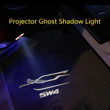 1 Par Za TOYOTA FORTUNER SW4 (2017-2020) Avto LED Vrata opozorilna Lučka Projektor Duha Sence Svetlobe Dobrodošli Svetlobe