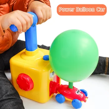 NOV Balon Pogon Avtomobilov Balon Tekmovalce Aerodinamične Avtomobilov Steblo Igrače Stranka Potrebščine za Predšolske Izobraževalne Igrače za Otroke