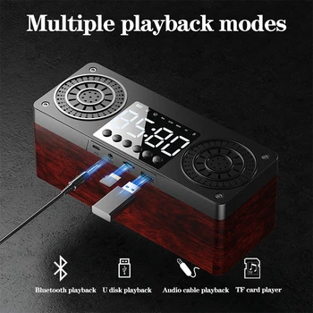 Bluetooth Zvočnik Stolpec Prenosni Brezžični Zvočniki Bass Stereo Subwoofer podpira TF Kartice AUX, MP3 Predvajalnik Budilka soundbar