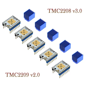 5pcs Twotrees TMC2208 V3.0 Koračnih Motor Driver 3D Tiskalnik Deli TMC2130 TMC2209 Za SKR V1.3 V1.4 MKS, GENL Rampe 1.4 MINI E3