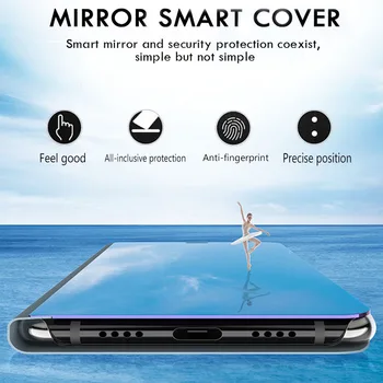 Za Xiaomi MI 10T Pro Primeru Ogledalo Flip Magnetni Hrbtni Pokrovček Xaomi Xiomi Mi10T 10TPro 10 T 5G Stojala za Knjige Telefon Coque Fundas