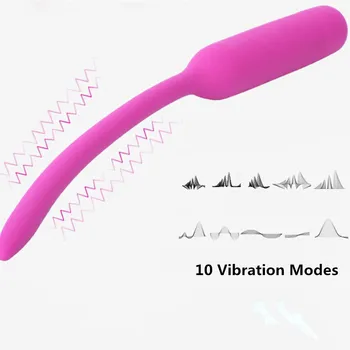 Moški Penis Plug 10 Hitrost Vibrator Sečnice Dilator Opozarjati Palico Silikonski Električni Massager Adult Sex Igrače za Moški Masturbator