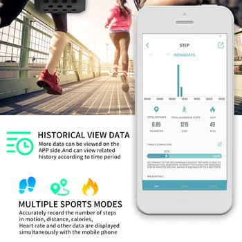 T2 Šport ura Dejavnosti Pametna Zapestnica IP67 Nepremočljiva Fitnes Srčni utrip, Krvni Tlak Monitor Pedometer fit bit za Android