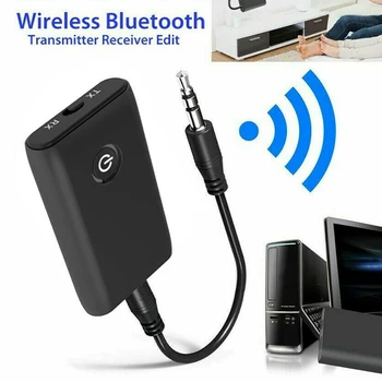 2 v 1 Bluetooth 5.0 Oddajnik Sprejemnik TV PC Avto Zvočniki 3.5 mm AUX Hifi Glasbeni Zvočni Adapter/Slušalke Avto/Home Stereo Naprave