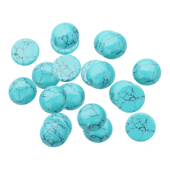 20x Modro Turkizna Gemstone Flatback Kupolami Chrysoprase Kamen Kroglice za Ročno izdelan Nakit Obrti DIY Ogrlico, Zapestnico, Prstan 6 mm