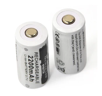 8PCS CR123A 16340 Baterija 2200mAh 3,7 V Li-ionska Akumulatorska Baterija+16340 Polnilnik
