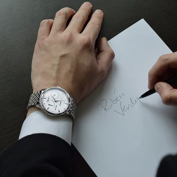Agelocer Design Švicarske Blagovne Znamke Luksuzni Moške Ure Samodejni Watch Moških Iz Nerjavečega Jekla Nepremočljiva Poslovnih Mehansko Ročno Uro