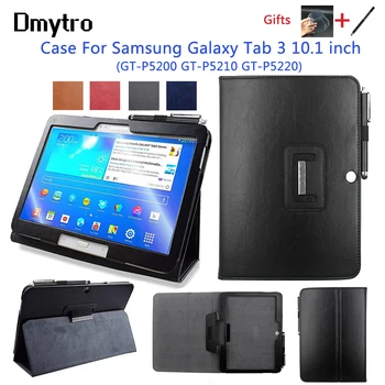 Ohišje Za Samsung Galaxy Tab 3 10.1 palčni P5200 P5220 P5210 SM-P5200 Tablet Flip Slim PU Usnje Stojalo Pokrov Primeru Auto Sleep