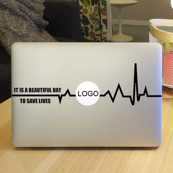 Siva je Anatomija Srca Krivulja Laptop Nalepke za Apple Macbook Nalepko Pro Air Retina 11 12 13 15 palčni HP Mac DIY Kože Zvezek Decal
