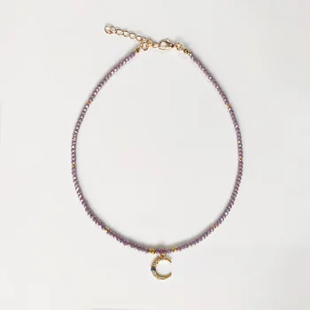 Moda gladko kristalno noge ogrlica različnih barvah lepe vratu dodatki za rojstni dan, darila za dekleta estetske nakit