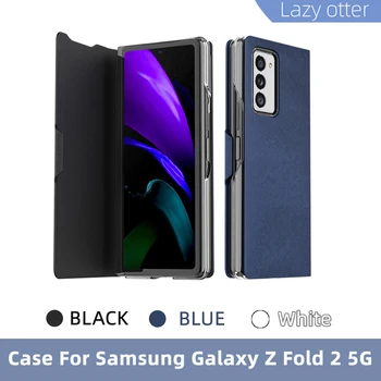 Samsung Galaxy Ž Krat 2 Primera Ohišje za Samsung Galaxy Ž Fold2 5G Usnja Flip Case Mobilni Telefon Lupini 3 Barve Novih Turistov