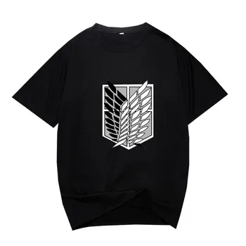 Poletje Moški T-shirt Nov Šport Priložnostne Vrhovi Napad Na Titan Preprost Logotip, ki je Natisnjena Mehko Študent Obrabe Szie XS-4XL