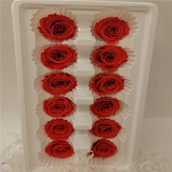 3-4 cm Naravno Ohranjenih Rose Cvet Glavo Polje DIY Materiala Dekoracijo
