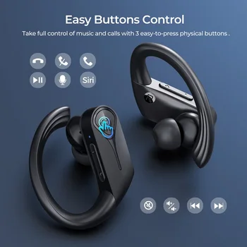 Mpow Plamen Solo Brezžični Šport Čepkov Bluetooth 5.0 TWS Slušalke z IPX7 Nepremočljiva ENC Šumov Mikrofona&28H Dolžina