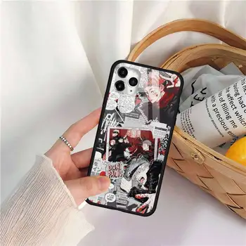 Japonske Anime Jujutsu Kaisen Telefon Primeru Kaljeno steklo Za iphone 11 12 PRO MAX X XS XR 5C 6 6S 7 8 plus