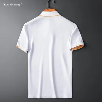 2020 Nove Oblikovalec Čebel Krono Vezenje Mens Polo Majice Modni Visoke Kakovosti Kratek Rokav Naravnost Bombaž Camisa Polo Masculina