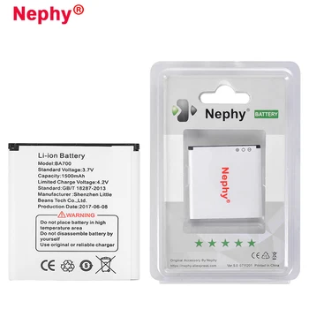 Novi Originalni Nephy blagovne Znamke BA700 Baterija Za Sony Xperia Neo MT15i Pro MK16i Ray ST18i V MT11i MT27i MT15a ST21i Mobilni Telefon