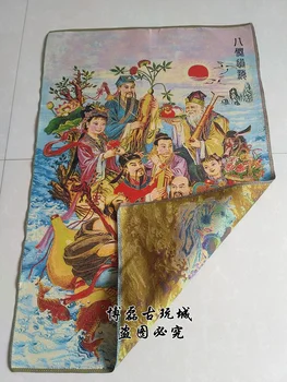 Božič Zbirateljske Tradicionalni Kitajski Tank 8 Bog Slikarstvo, Velikosti Svile Brocade Slikarstvo halloween