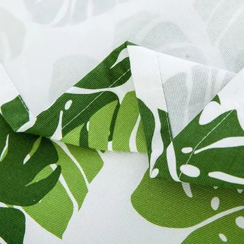 Pastorala bombaž debelejši prti zelena velikih listov tiskanje prti gospodinjski kvadratnih namizni prti
