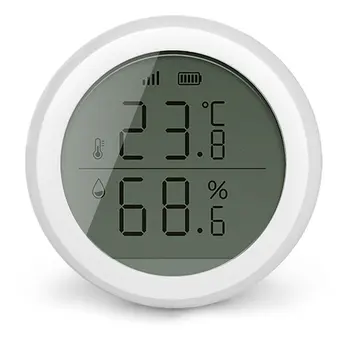 Tuya Zigbee Temperature in Vlažnosti Tipalo z LCD-Zaslon, Prikaz Dela Z Amazon, Google Doma Pomočnik