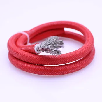 Eno jedro pleteni silikonski kabel s toplotno odpornost 300°0.5 0.75 1.0 1.5 mm 2.5 4 6 10 kvadratnih obrabno odporni na ogenj-resista