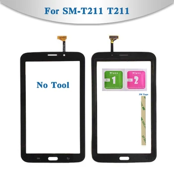 Za Samsung Galaxy Tab 3 7.0 SM-T210 T210 in SM-T211 T211 Tablični računalnik, Zaslon na Dotik, Računalnike Senzor Spredaj Zunanji Steklo Objektiv Plošča