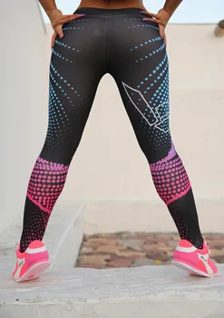 Najnovejši Žensk vaja dokolenke Najbolje prodajanih ženske seksi slim Legging tiskanja yo-ss fitnes leggins šport prosti čas dno hlače