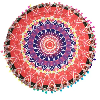 P2018 Ustvarjalne Mandala Pisane Indijski Natisnjeni Primeru Tekstilnih Blazine Blazino Krog 43*43 CM Blazine P Bohemian Nadstropje